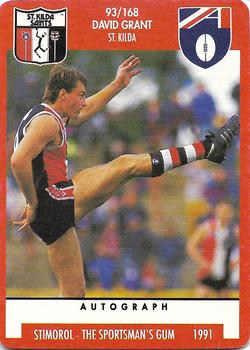 1991 Scanlens Stimorol #93 David Grant Front